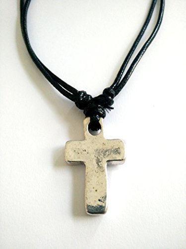 Christian Orthodox Greek Religious Pendant Necklace with Metallic Cross / 22