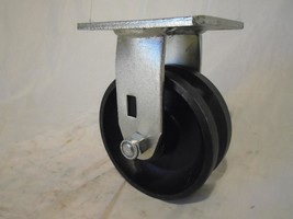 5&quot; x 2&quot; Rigid Caster V-Groove 7/8&quot; Iron Steel Wheel 900lbs - $11.14