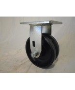 5&quot; x 2&quot; Rigid Caster V-Groove 7/8&quot; Iron Steel Wheel 900lbs - $15.42 CAD