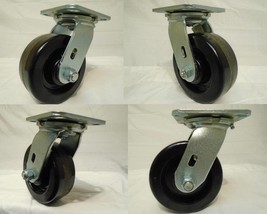 5&quot; x 2&quot; Swivel Casters w/ Phenolic Wheel 1000lb each (4) Tool Box - $59.35