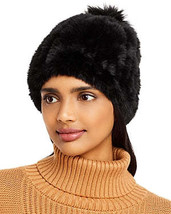 Surell Faux Fur Stretch Knit Beanie - £35.88 GBP