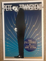 Mint Pete Townshend THE WHO Concert Poster Fillmore San Francisco 1996 - £39.95 GBP