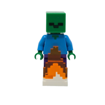 Lego Minecraft Zombie Minifigure Fire Base min069 21141 Zombie Cave - £6.97 GBP