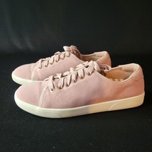 Vionic Womens Sunny Brinley Suede Lace Up Sneaker Light Pink Low Top 6.5 - $23.75