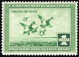 RW4, Mint VF LH Federal Duck Stamp Cat $140.00 - Stuart Katz - $89.00