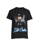 Ice Cube Men&#39;s Black T-Shirt Blue Flame Size Large 42-44 Retro Hip Hop R... - £5.37 GBP