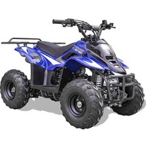 MotoTec Rex 110cc Kids Gas ATV in Blue Electric Start Powerful Bike - $1,099.00