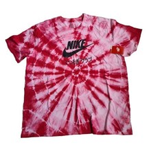  Nike Swoosh T-Shirt Pink Men Casual 742654 102 Design Variation Rare Si... - $30.00