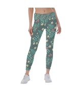 Teal and Forest Print Women&#39;s Leggings Size S-5XL Available - £23.63 GBP