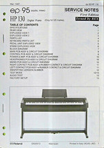 Roland EP-95 HP-130 Digital Piano Keyboard Original Service Manual Schem... - $39.59