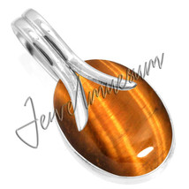 Cheapest Price Yellow Tiger Eye Pendant Stamp 925 Fine Sterling Silver - £23.70 GBP