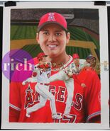 Shohei Ohtani LA Angels MLB Baseball Art Original Oil Painting 2 - $3,503.80 CAD