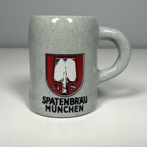 Spatenbräu München Stoneware Beer Mug Gerz Germany Mini - $5.93