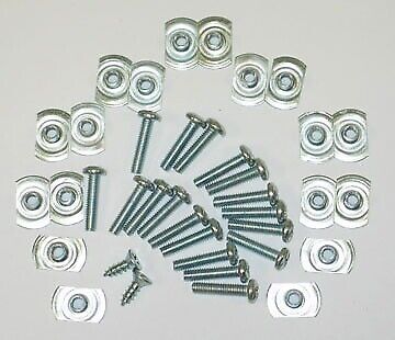 Corvette 1956-1962 Screw Kit Soft Top Weatherstrip Side Rail T Nut 38 Pi... - $42.52