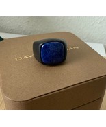 David Yurman Black Titanium Men&#39;s Lapis Signet Ring Size 11 - €678,00 EUR