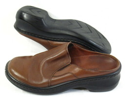 Naturalizer Brown Leather Loafer Mules Size 6.5 M Us Excellent @@ - £8.26 GBP