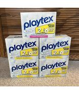 5 Boxes Vintage Playtex Tampons 80s 90s Non-Deodorant Gentle Glide Movie... - $563.62 MXN