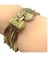 vintage gold tone multi chain bracelet 7.5” - $36.30 CAD