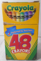 2006 Crayola Crayons 48ct Flip-top Box Tiered Sleeves Twistables Promo Back Box - £15.81 GBP