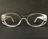 Fendi Eyeglasses Frames F907 000 White Clear Round Full Rim 49-17-135 - £33.46 GBP