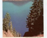 Southern Pacific Railroad Menu Crater Lake National Park Cover Shasta Route - £21.81 GBP