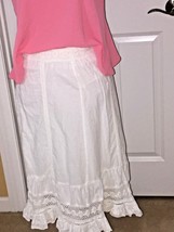 Iz Byer California White Maxi skirt XL Girl - £11.18 GBP