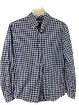 Polo Ralph Lauren Plaid Long Sleeve Button Front Shirt Men's Large Blue ... - $16.99