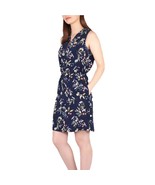 Nicole Miller Sleeveless Floral Summer Dress NAVY, L - $14.11 CAD
