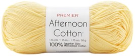 Premier Yarns Afternoon Cotton Yarn-Butter - £16.38 GBP