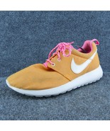 Nike Youth Girls Sneaker Shoes Orange Fabric Lace Up Size 6 Medium - £23.60 GBP