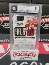 2010 National Treasures Steve Young Game Worn Patch /99 BGS 9  - £70.53 GBP