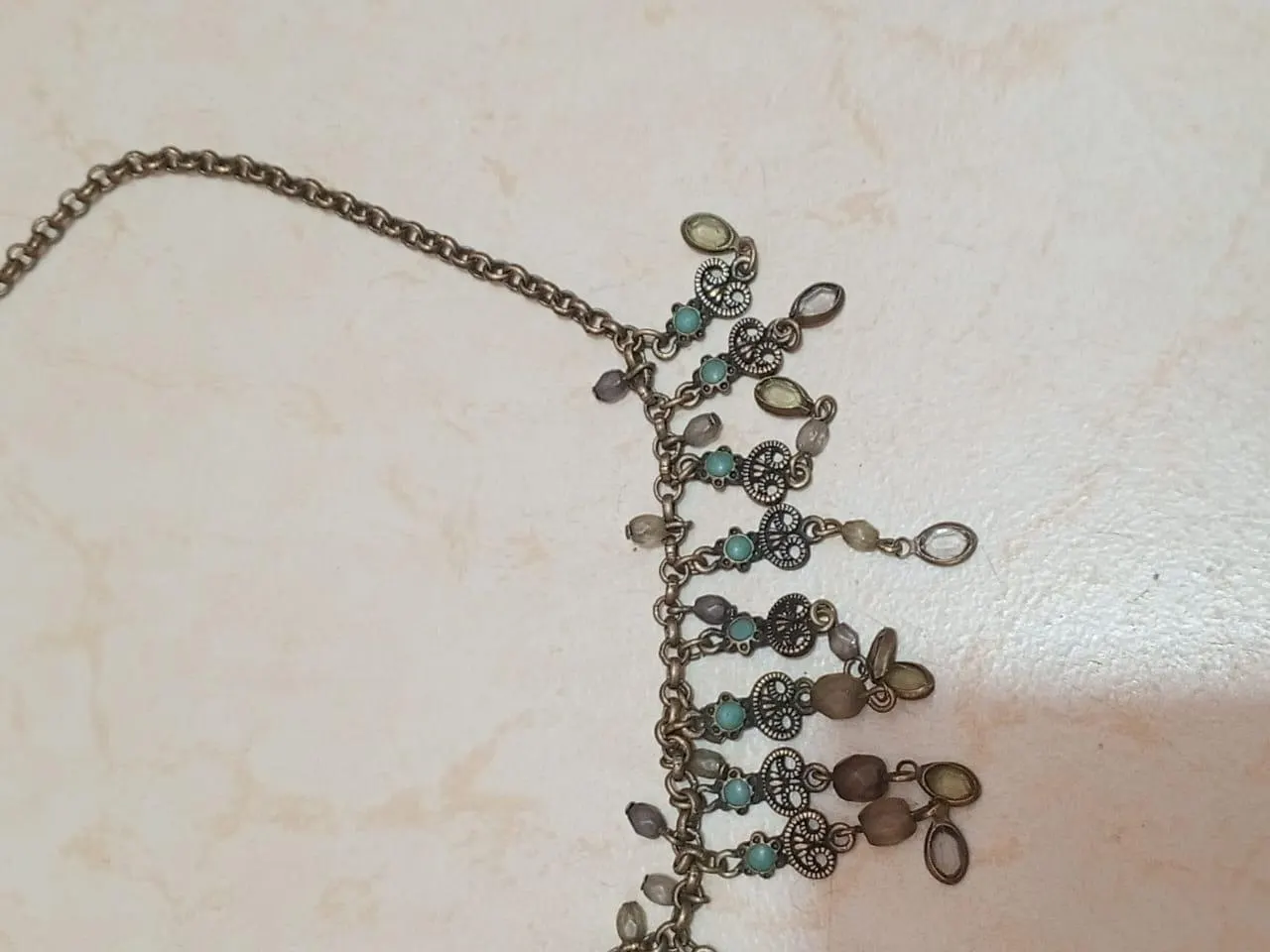 Vintage Beaded Butterfly Necklace – Bold Statement Jewelry - $837.42 MXN