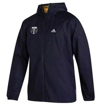 Adidas Portland Timbers Primeblue Full Zip Hooded Jacket Mens Size L Navy GK1755 - £45.09 GBP