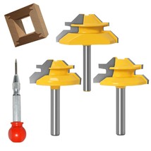 1/4 Inch Shank 45 Degree Lock Miter Router Bit, 1/2&quot;, 5/8&quot;, 3/4&quot; Cutting, 3 - $38.98