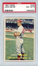 1957 Topps Jack Meyer #162 PSA 8 P1324 - $49.50