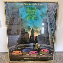 Vintage FRAMED Original 1990 Teenage Mutant Ninja Turtle Movie #2714 Poster  - £116.03 GBP