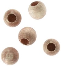 Doll Pin Head Wood Natural 1.25 Inches - £16.65 GBP