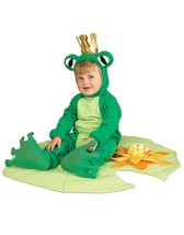 Cute Lil&#39; Frog Prince Halloween Costume Baby 6-12 mos Fantasia Principe ... - £22.41 GBP