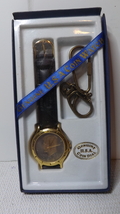 Vintage Kennedy Coin Watch new never worn with keychain 1995. - £31.87 GBP