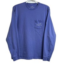 Vineyard Vines Long Sleeve Pocket Shirt Men&#39;s Small S Purple - £3.93 GBP