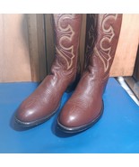 Rod Patrick Bootmakers Mens 11.5 B Leather Cowboy Boots Brown Western s3011 - $240.00