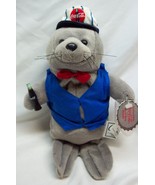 Coca-Cola COKE SODA JERK SEAL W/ HAT &amp; VEST 9&quot; Bean Bag Stuffed Animal 1... - $20.35 CAD