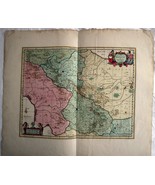 PIETER SCHENK / VALK / JANSSEN Hand Colored superb Map Central Italy c1702  - £260.10 GBP