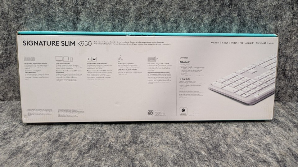 NEW Logitech K950 Signature Slim Full-size Wireless Keyboard for Windows/MaC Item image 10