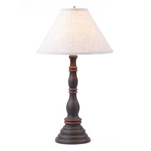 Irvin&#39;s Country Tinware Davenport Lamp in Hartford Black and Red with Shade - £218.34 GBP