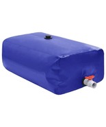 vidaXL Water Tank Blue PVC Large Foldable Water Tank Rectangular - $246.41 CAD