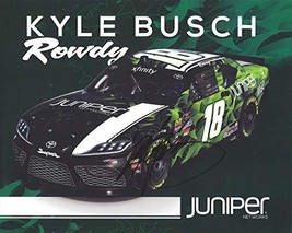 AUTOGRAPHED 2019 Kyle Busch #18 Juniper Networks Toyota Supra Team (Joe Gibbs Ra - £63.86 GBP