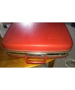 Vintage Samsonite Silhouette Strawberry Red Hard Sides Travel Suitcase  ... - £23.52 GBP
