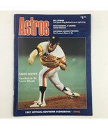Official Souvenir Scorebook April 1987 Astros Mike Scott &amp; Bill Doran - £11.16 GBP