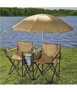 Tailgate Folding Chair Set with Table, Cooler and Umbrella - $104.22 CAD